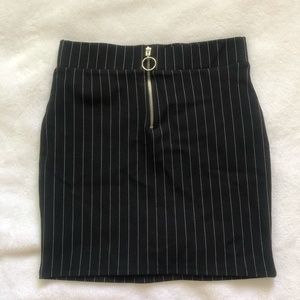 Bershka Pinstripe Mini Skirt